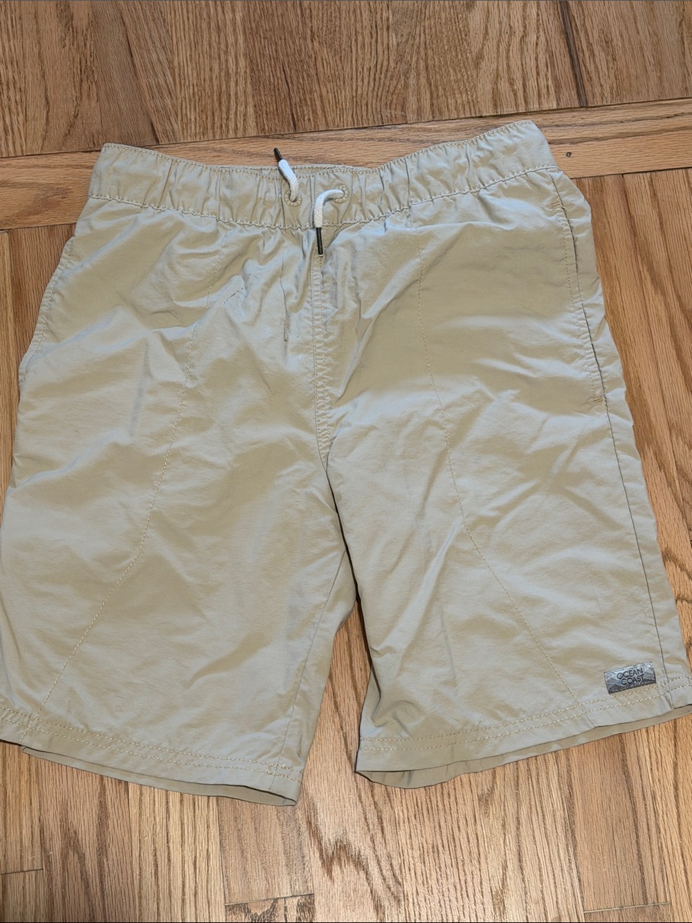 Lightweight Beige Drawstring Shorts